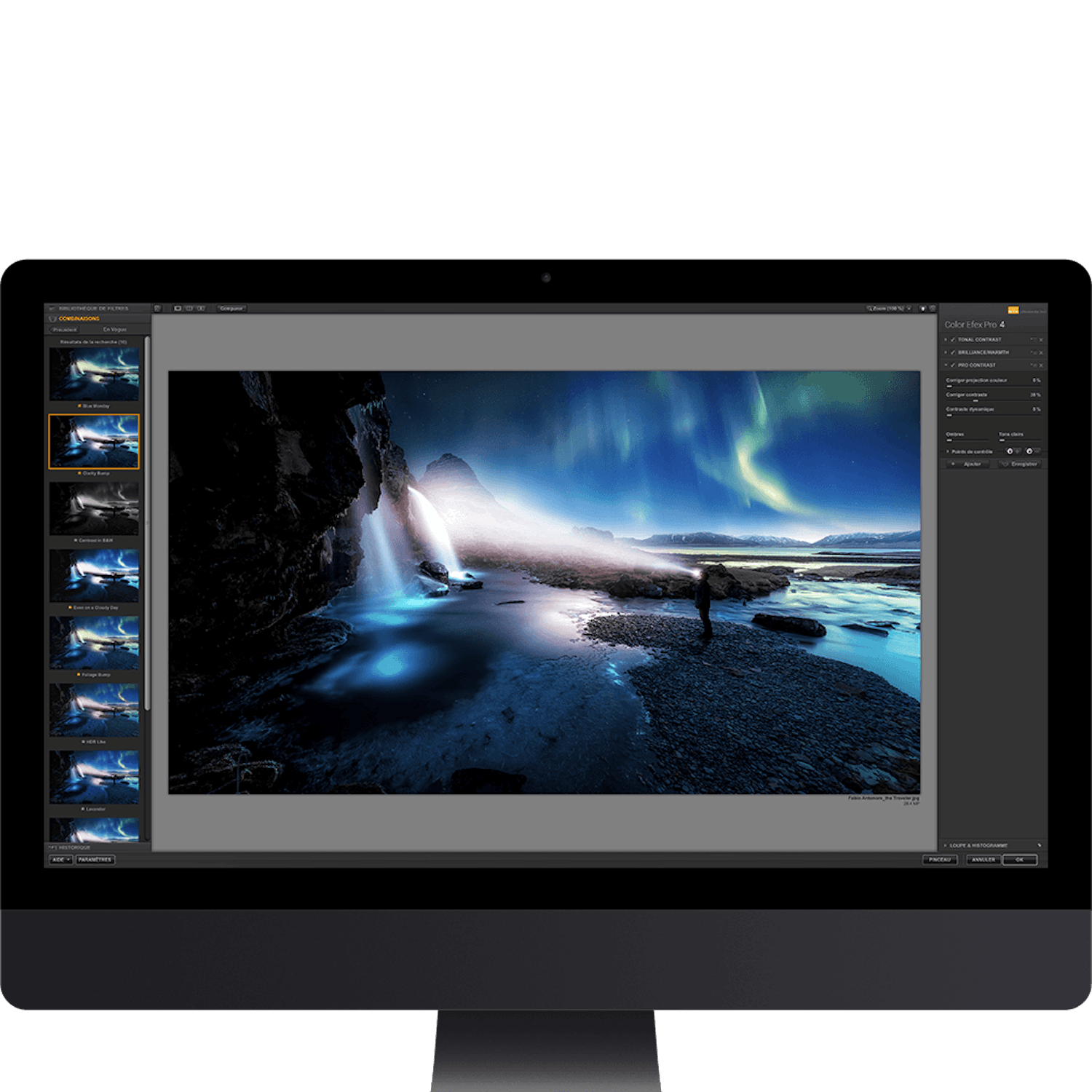 Nik Collection på datorskärm